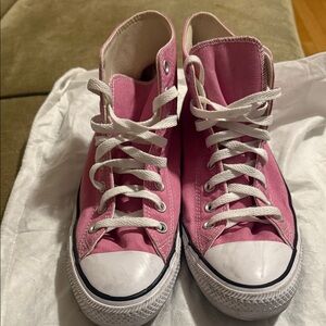 Pink Converse High-Top Sneakers
